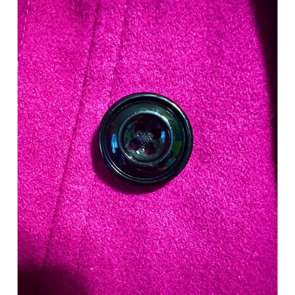 Anne Klein Fuchsia Trench Coat Size Small - Picture 11 of 14